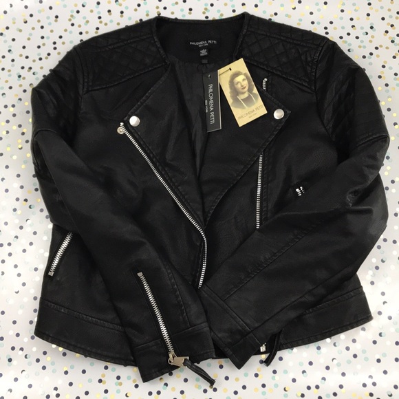 Philomena Petti New York Jackets & Blazers - NWT Philomena Petti New York Motto Black  Jacket